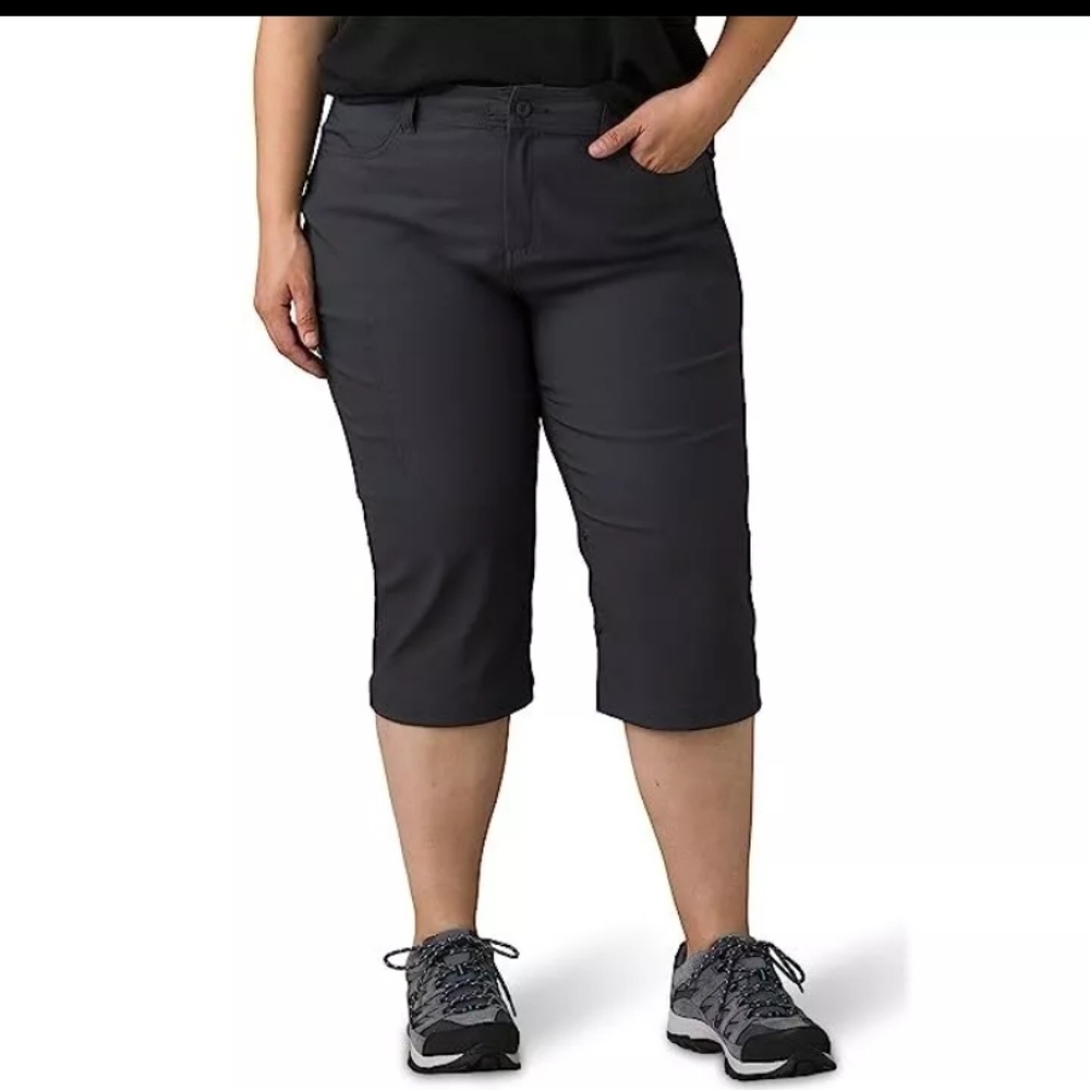 Prana Halle Capri Pants in Slate Green Women's Size 20W NWT